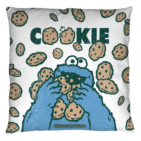Sesame Street/cookie Crumble - Throw Pillow