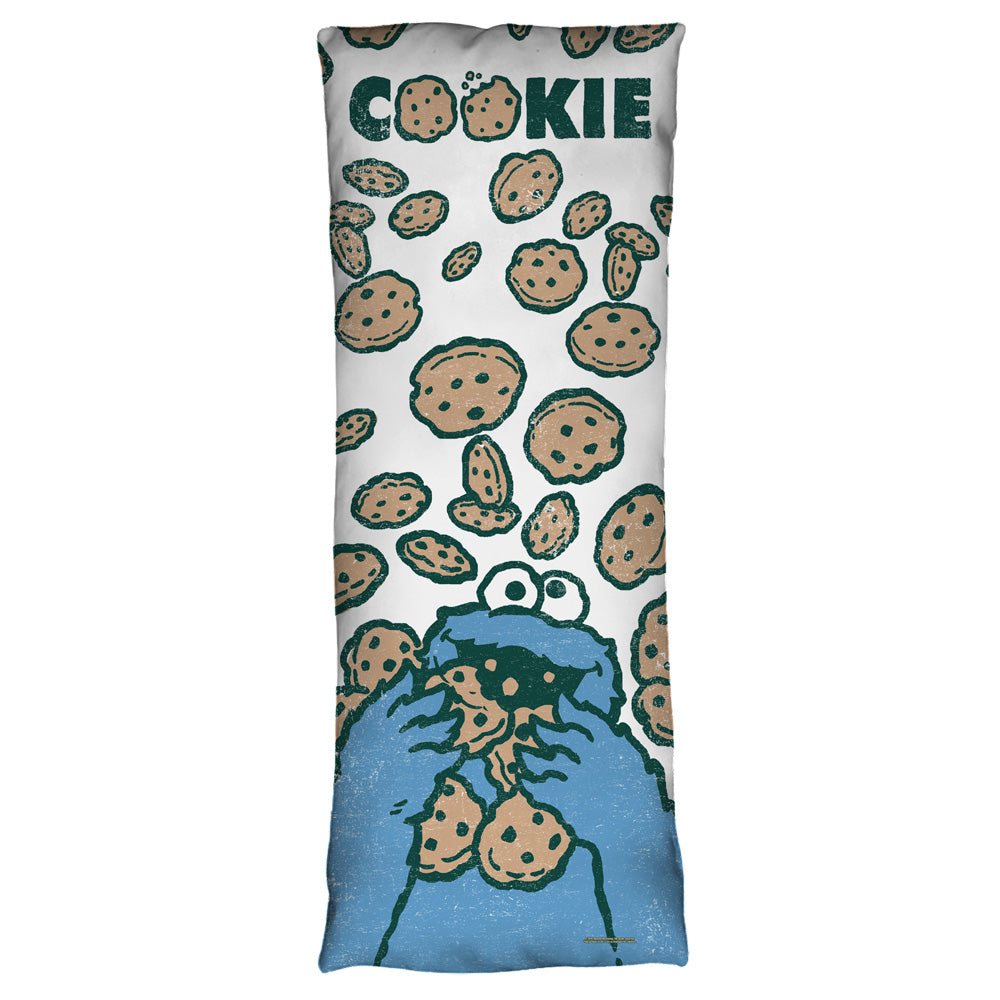SESAME STREET-COOKIE CRUMBLE - MICROFIBER BODY PILLOW - 18x54