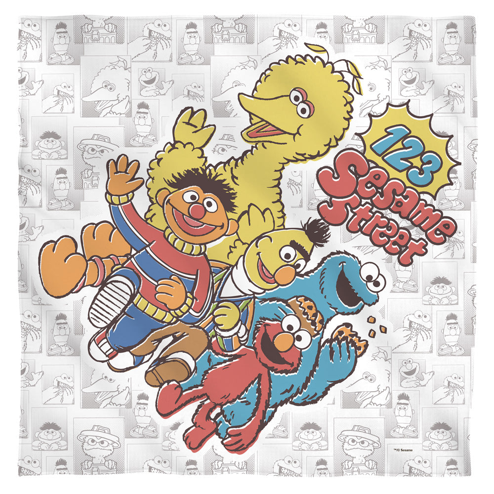 Sesame Street/123 Sesame Street-bandana-white
