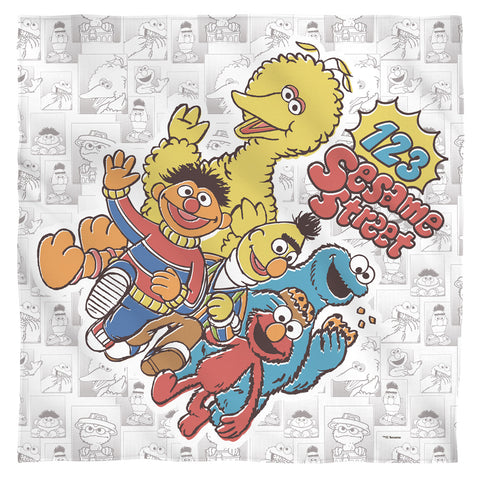 Sesame Street/123 Sesame Street-bandana-white