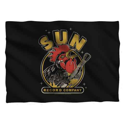 Sun Records/rocking Rooster (front/back Print)-pillow Case-white