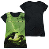 Junior Cap Sleeve 100% Poly Black Back