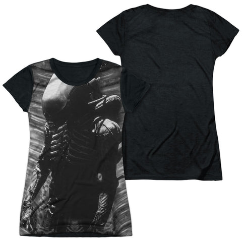 Junior Cap Sleeve 100% Poly Black Back