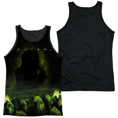 Adult 100% Poly Tank Top Black Back