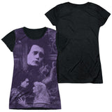 Junior Cap Sleeve 100% Poly Black Back