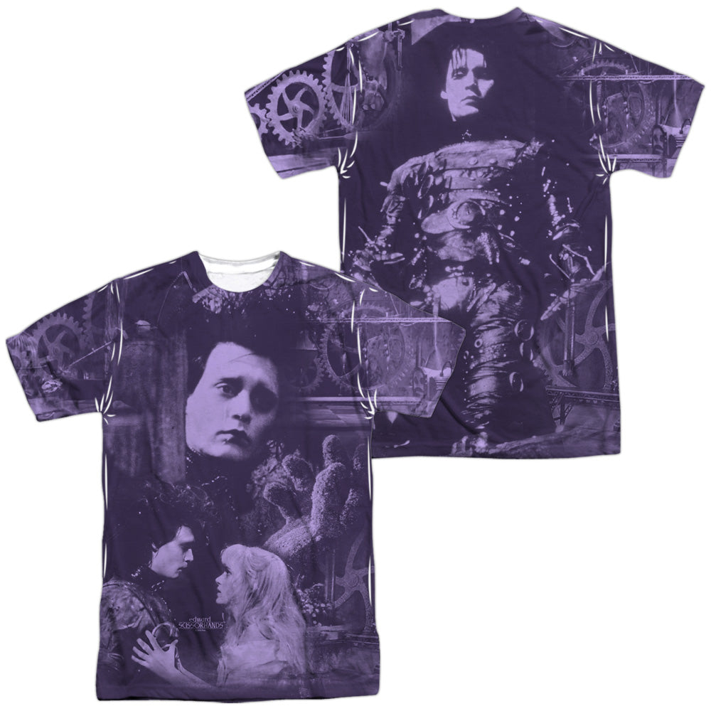 Edward Scissorhands/story (front/back Print)-s/s Adult Poly Crew-white