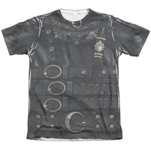 Edward Scissorhands/edward Costume-adult Poly/cotton S/s Tee-white