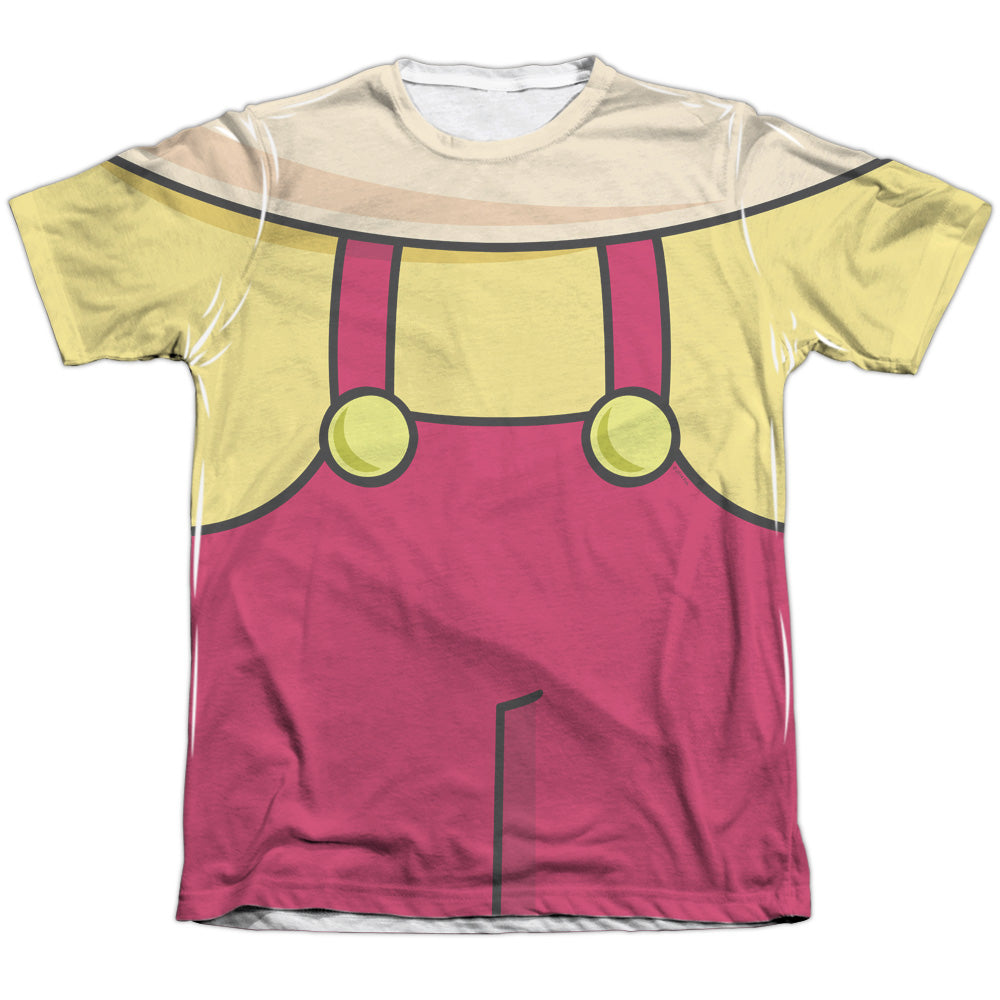 Family Guy/stewie Costume-adult Poly/cotton S/s Tee-white