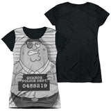 Junior Cap Sleeve 100% Poly Black Back