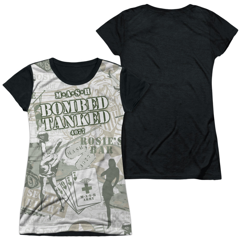 Junior Cap Sleeve 100% Poly Black Back