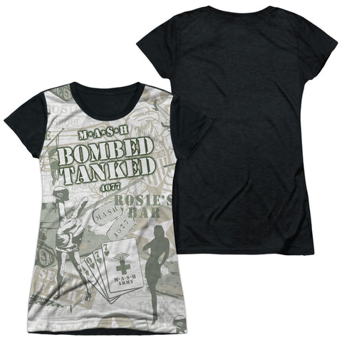 Junior Cap Sleeve 100% Poly Black Back