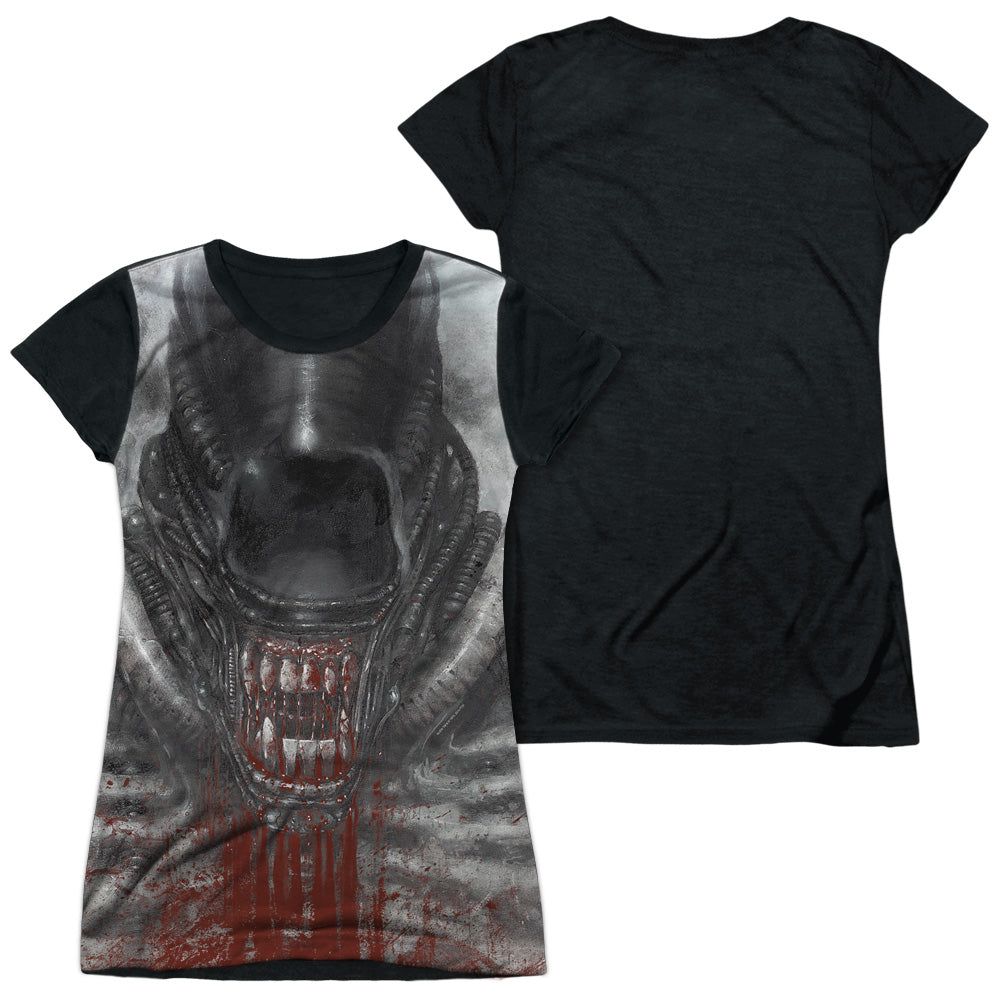 Junior Cap Sleeve 100% Poly Black Back