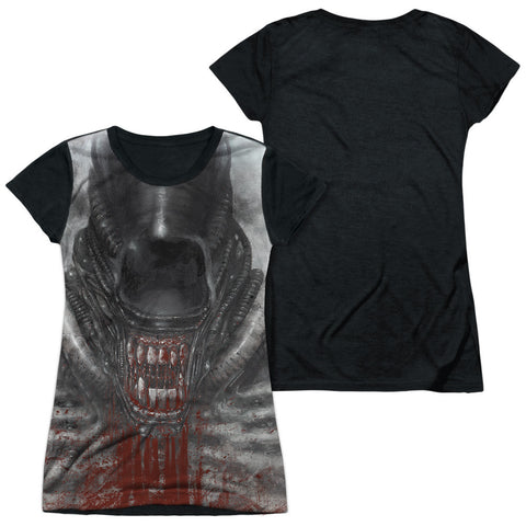 Junior Cap Sleeve 100% Poly Black Back