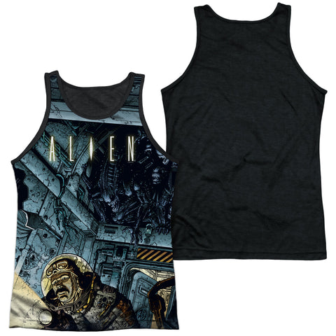 Adult 100% Poly Tank Top Black Back