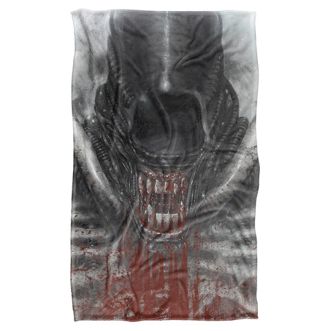 Alien/blood Drool-silky Touch Blanket-white