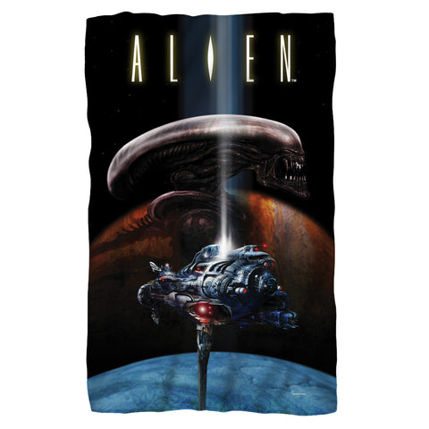 Alien/prey-fleece Blanket-white