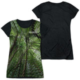 Junior Cap Sleeve 100% Poly Black Back