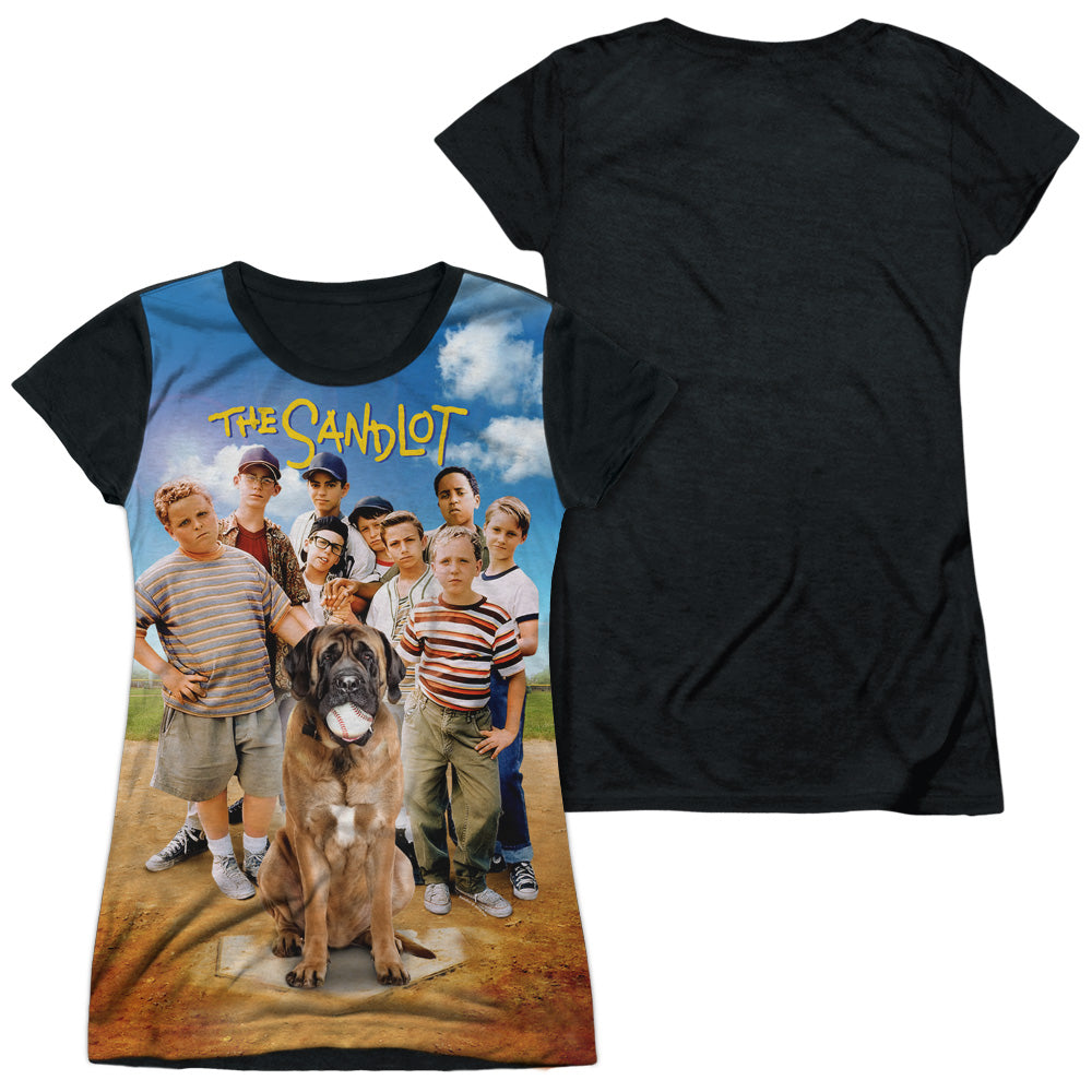 Junior Cap Sleeve 100% Poly Black Back