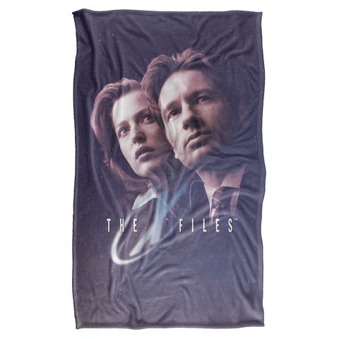 X Files/among The Stars-silky Touch Blanket-white