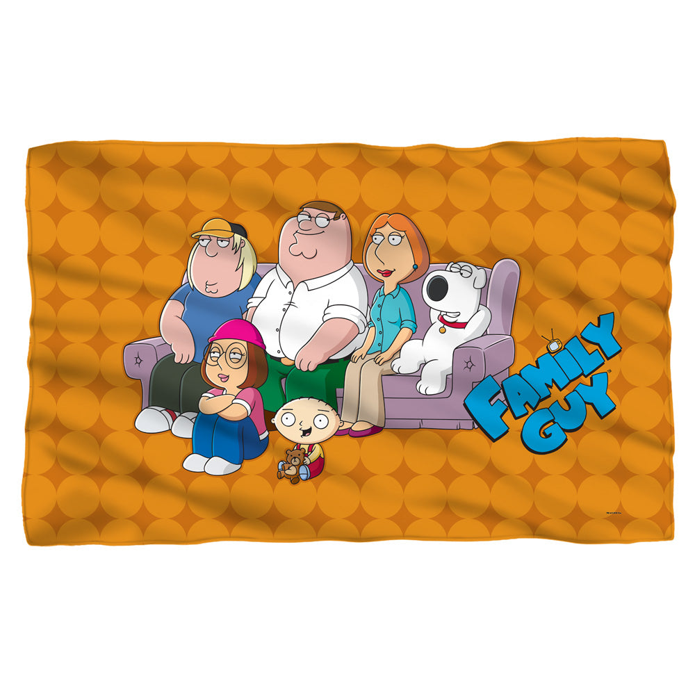 Family Guy/family Portrait-fleece Blanket-white