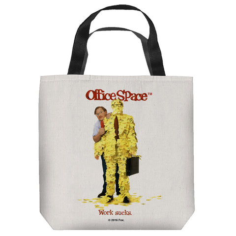 OFFICE SPACE-WORK SUCKS  - TOTE BAG - 13x13