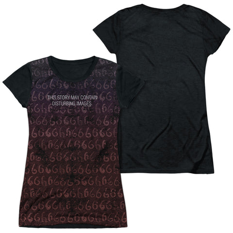 Junior Cap Sleeve 100% Poly Black Back