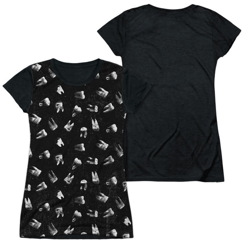 Junior Cap Sleeve 100% Poly Black Back