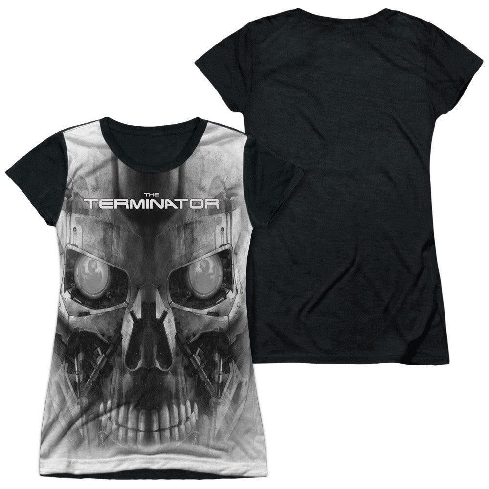 Junior Cap Sleeve 100% Poly Black Back