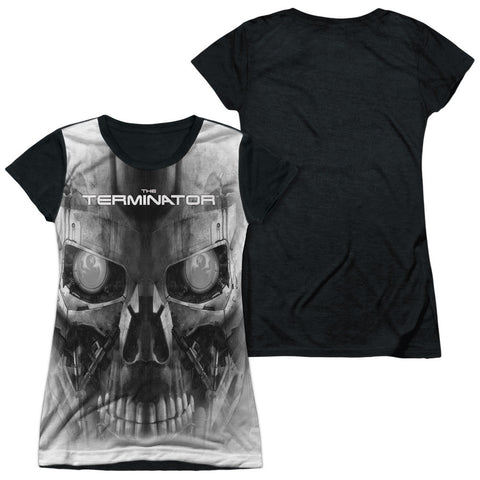 Junior Cap Sleeve 100% Poly Black Back