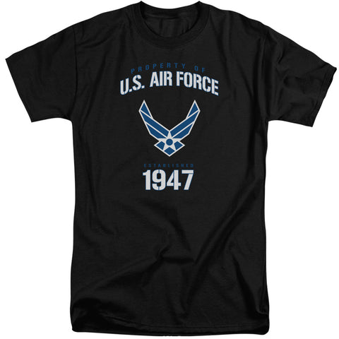 Air Force/property Of-s/s Adult Tall-black