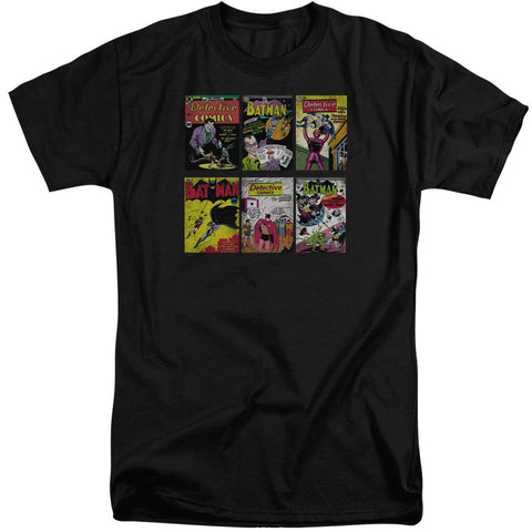 Batman/bm Covers-s/s Adult Tall-black