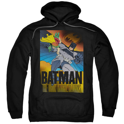 Batman/dk Returns-adult Pull-over Hoodie-black