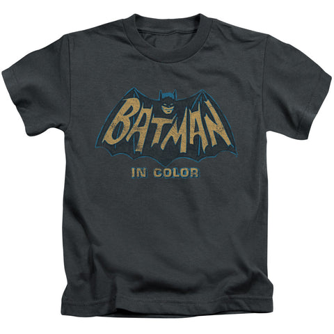 Batman Classic Tv/in Color-s/s Juvenile 18/1-charcoal