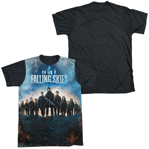 Falling Skies/battle-s/s Adult White Front Black Back  -white