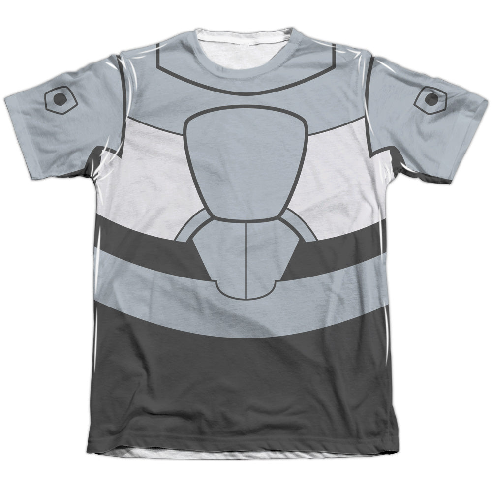 Teen Titans Go/cyborg Uniform-adult Poly/cotton S/s Tee-white
