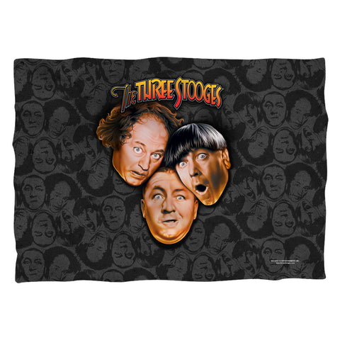 Three Stooges/stooges All Over-pillow Case-white