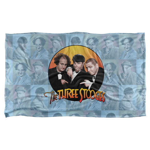 Three Stoofes/portraits-silky Touch Blanket-white