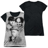 Junior Cap Sleeve 100% Poly Black Back