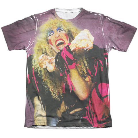 Twisted Sister/dee-adult Poly/cotton S/s Tee-white
