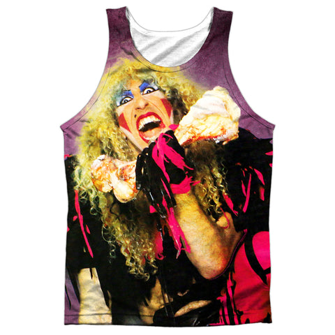 Twisted Sister/dee-adult Poly Tank Top-white