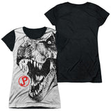 Junior Cap Sleeve 100% Poly Black Back