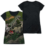 Junior Cap Sleeve 100% Poly Black Back