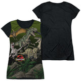 Junior Cap Sleeve 100% Poly Black Back