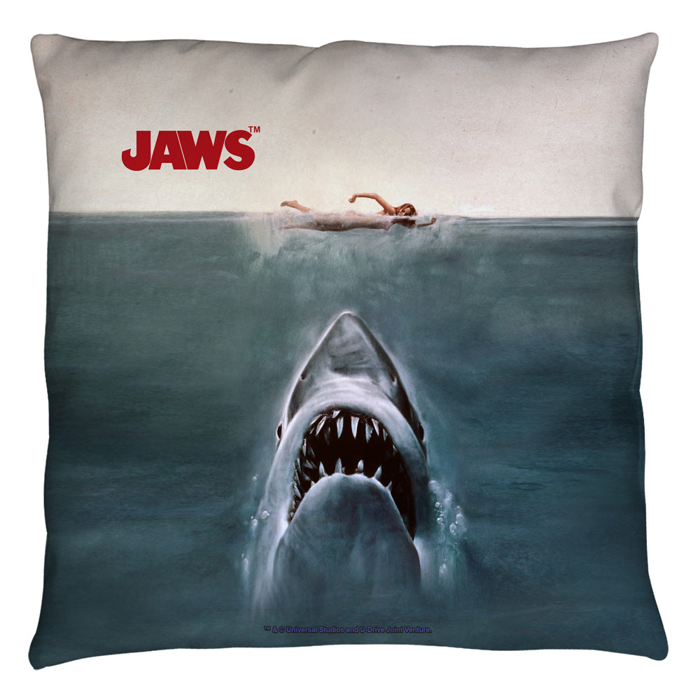 Jaws/jaws Poster  - Throw Pillow