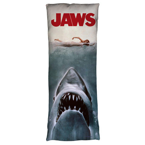 JAWS-JAWS POSTER  - MICROFIBER BODY PILLOW - 18x54