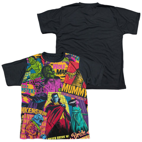 Universal Monsters/poster Mash-s/s Youth White Front Black Back  -white