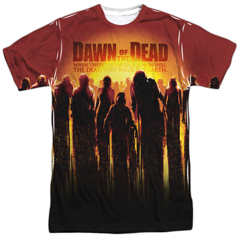 Dawn Of The Dead/swarm - S/s Adult Poly Crew - White