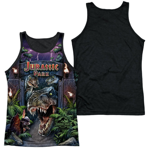 Adult 100% Poly Tank Top Black Back