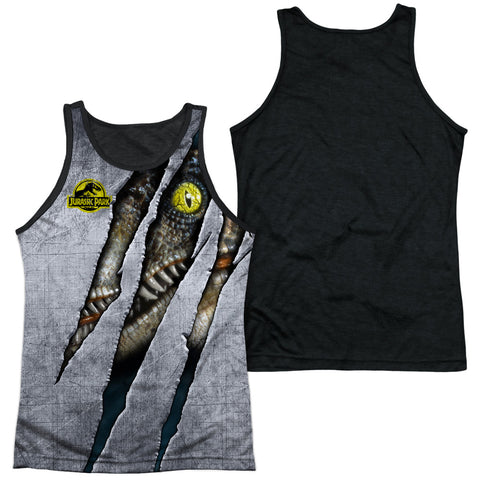 Adult 100% Poly Tank Top Black Back