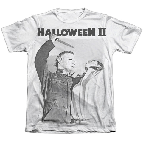 Halloween Ii/serial Serenade - Adult 65/35 Poly/cotton S/s Tee - White - Lg - White